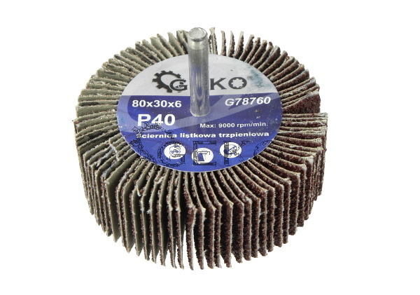 Brúsny lamelový kotúč so stopkou 80x30x6mm P40.